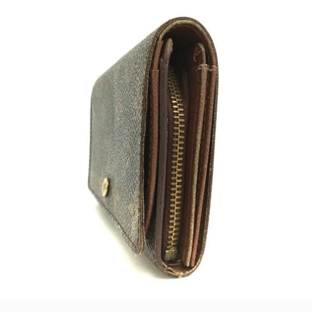 Authentic Vintage Louis Vuitton Monogram Porte Monnaie Tresor Wallets - Picture 5 of 12